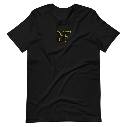 Black & yellow t-shirt with 