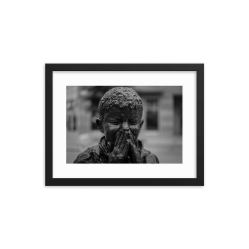 Framed Black & White Photo Print Poster 