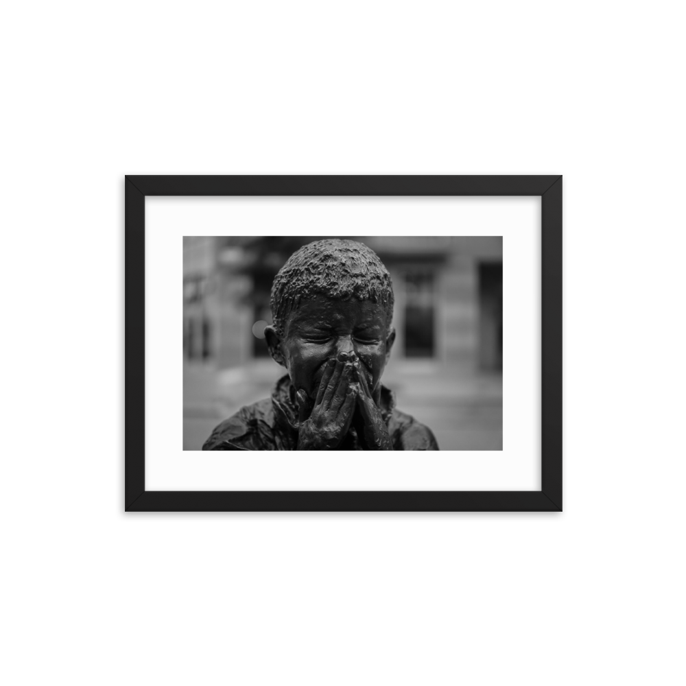 Framed Black & White Photo Print Poster 