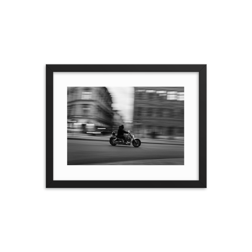 Framed Black & White Photo Print Poster 